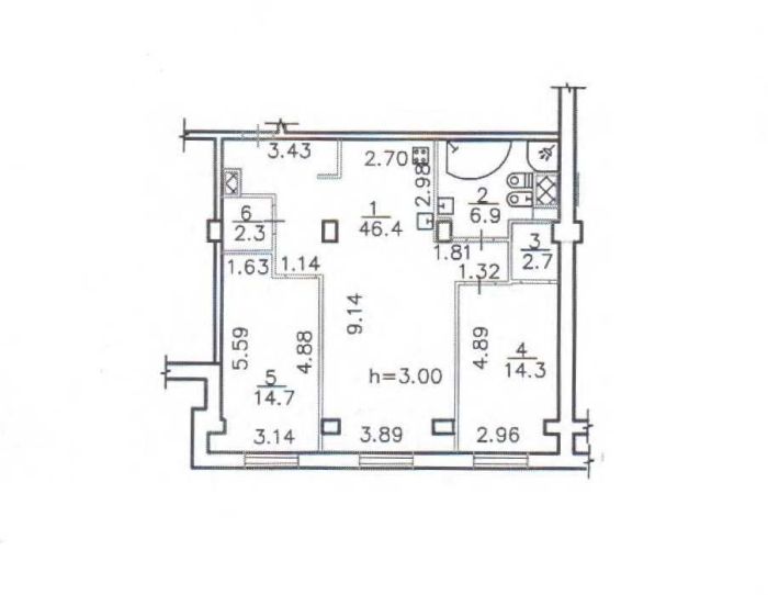 Продам 3х комнатную квартиру 87 м²  в ЖК Феодосийский по улице Гусенка 17 в Нагорном районе