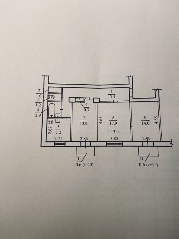 Продам 3х кімнатну квартиру 73,1 м² вул. Ворошилова 21