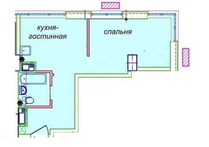 Продам 1кімнатну квартиру 35.69 м2 ЖК Миронова в центрі міста