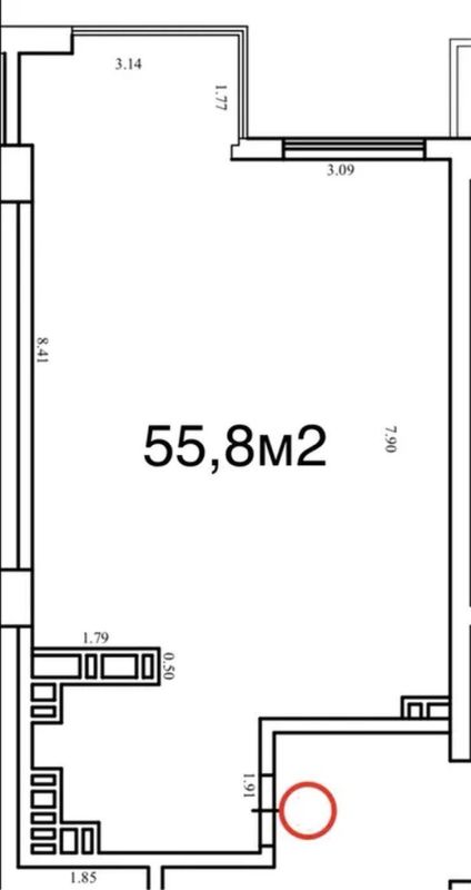 Продам 2к квартиру 55.8 м²  ЖК Баку