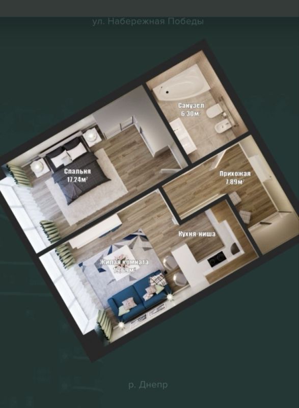 Продам квартиру 52.20 м² ЖК Bartolomeo Resort Town