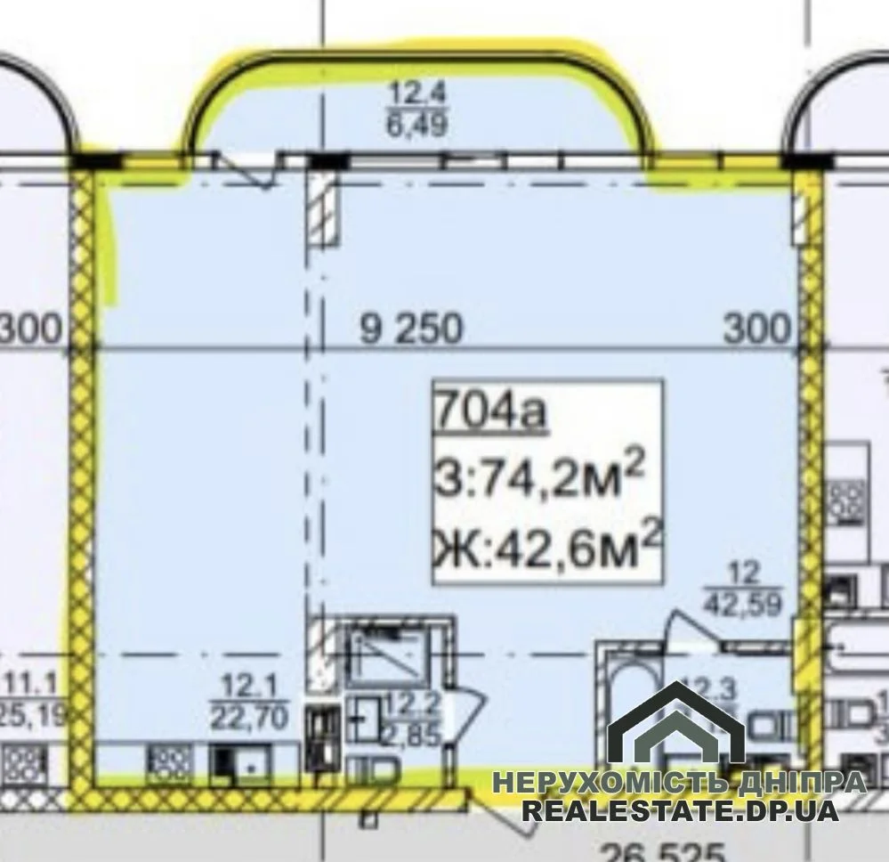 Продам 2 кімнатну квартиру 75 м ЖК Neboshill NEBOS'HILL ЖК Небосхил Вернадського вул. 35 Н