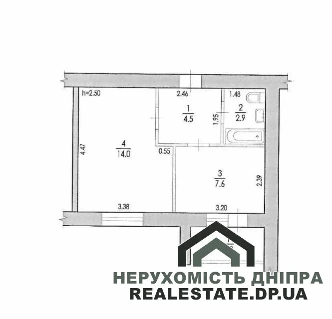 Продам 1 комнатную квартиру 30.80 м² · 3