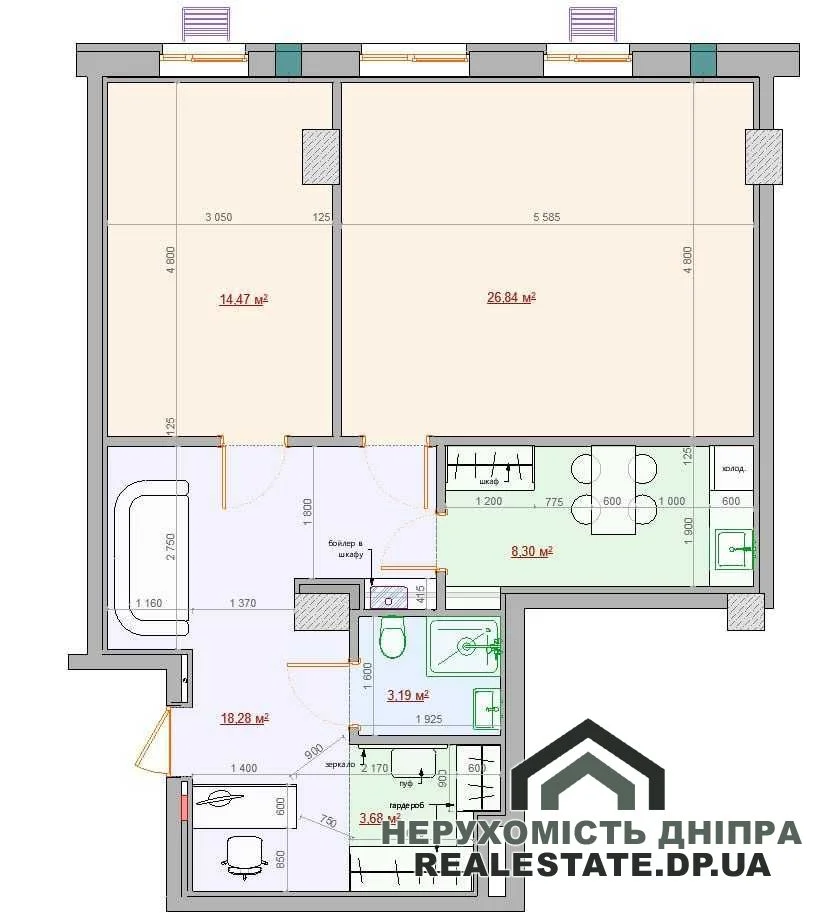 Здам в оренду офіс 80 м² в  Loft White на Ламаній центр Дніпра · 3