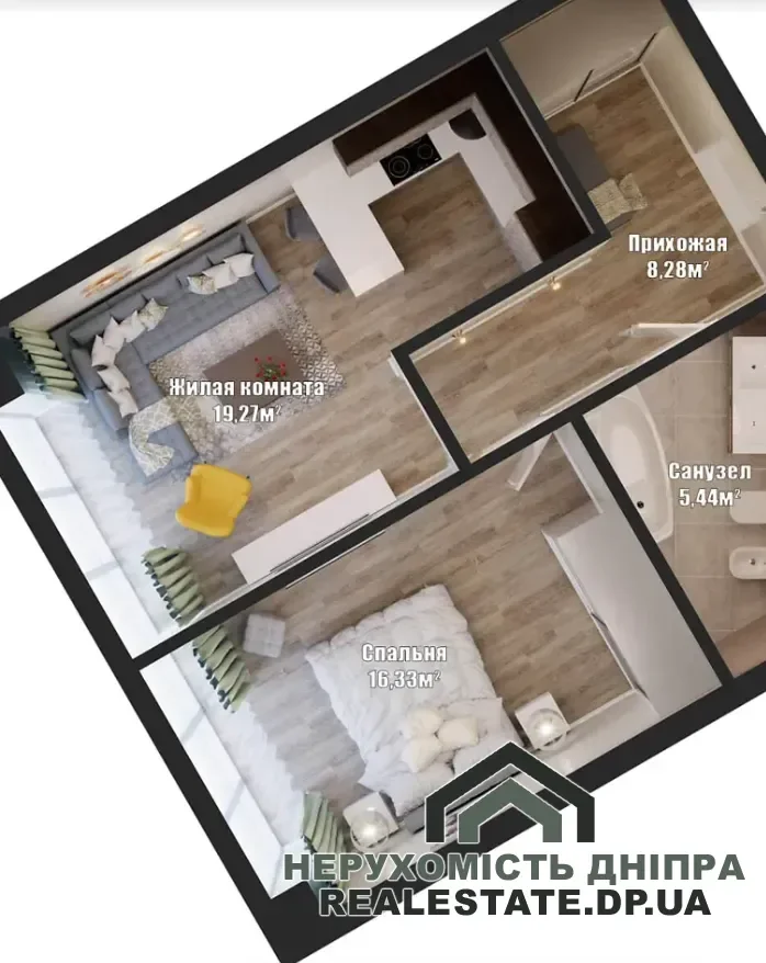 Продам квартиру 51 м² с шикарным видом ЖК Bartolomeo Resort Town · 2