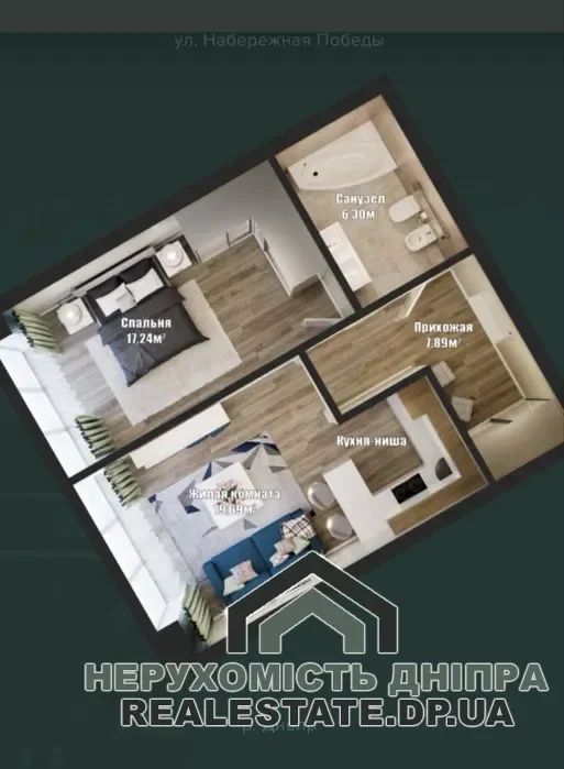 Продам 2к квартиру 52.2 м² ЖК Bartolomeо
