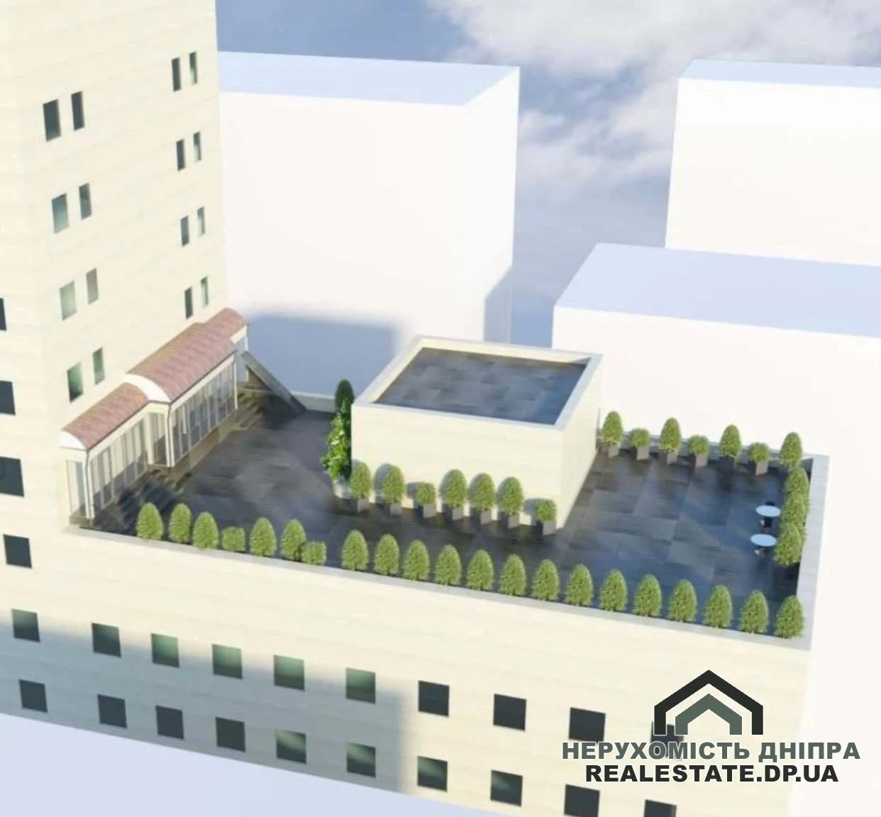 Продам елітну квартиру площею 221.50 м² + терасою 333 м² в самому центрі Дніпра ЖК Крейніна узвіз Крутогірний, 33 · 2