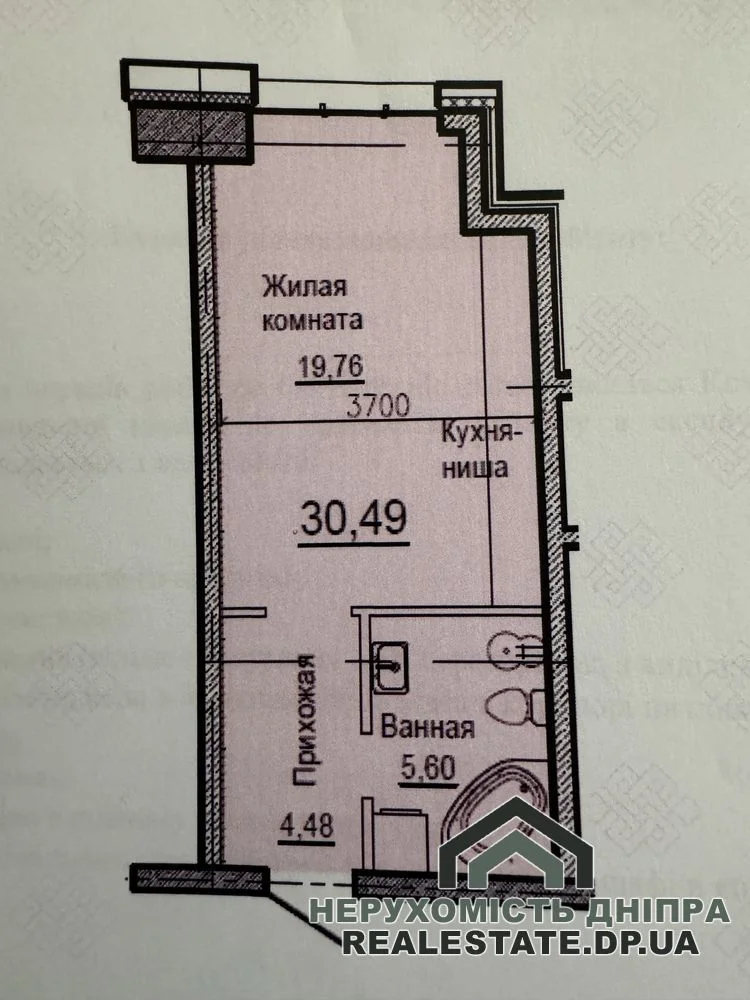 Продам 1к квартиру 30.49 м² ЖК Bartolomeо